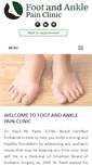 Mobile Screenshot of footandanklepainclinic.com